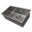 DuraSnow® ZLINE 30" Meribel Undermount Single Bowl Fingerprint Resistant Stainless Steel Kitchen Sink with Bottom Grid