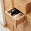 Armoire de rangement en chêne massif pour table de chevet - Quatre tiroirs
