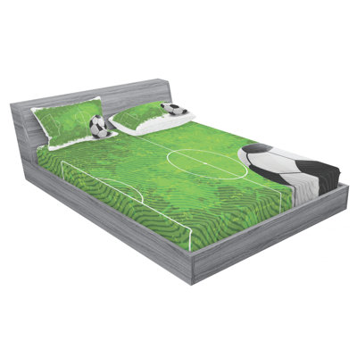 Soccer Microfiber Patterned Sheet Set