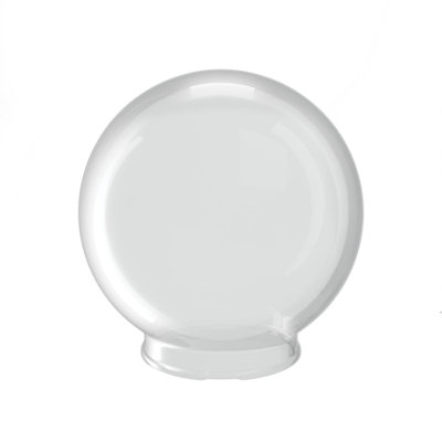 Solus 12" Smooth Acrylic Globe with Twist Lock Neck - No Fixture Included