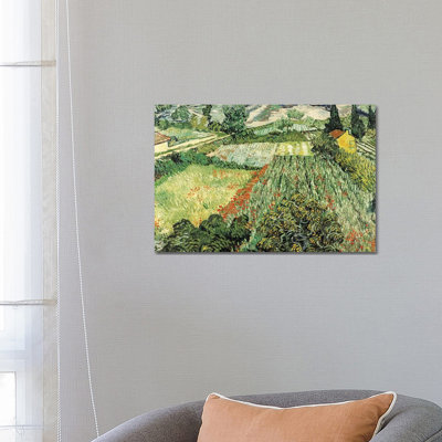 Feld Mit Mohnblumen by Vincent Van Gogh - Wrapped Canvas Painting