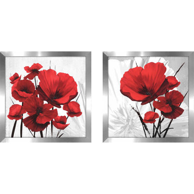 Big Red Poppies - 2 Piece Single Picture Frame Print