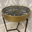 Roman Numeral Metal Quartz movement / Crystal Tabletop Clock in Gold Black