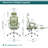 Ergonomic Mesh Office Chair with Retractable Footrest, 135° Reclining High Back Desk Chair with Adjustable Headrest, Lumbar Pillow and Soft Padded Armrests for Home Office Midday Rest-671408078