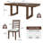 Venn Extendable Dining Table Set with Upholstered Chairs-2037724516-2027282592