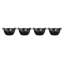 Le Creuset Enameled Cast Iron Set Of 4 Mini Round Cocottes, 1/3 Qt. Each, Matte Black
