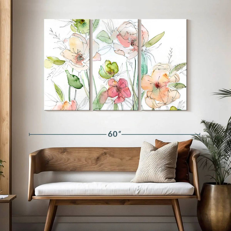 Harnek Garden Dance, 32" H x 50" W