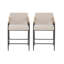 Henrik 26" Seat Height Mid-Century Modern Counter Stools with Wood Armrests-274776796