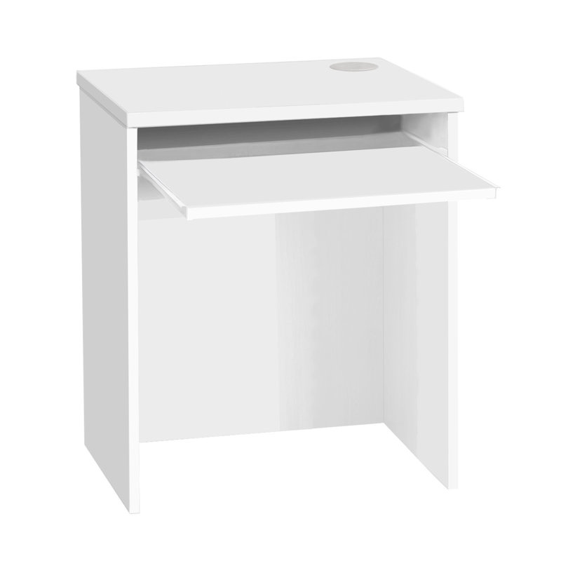 Haajra Computer Desk, 72cm H x 60cm W x 54cm D, White