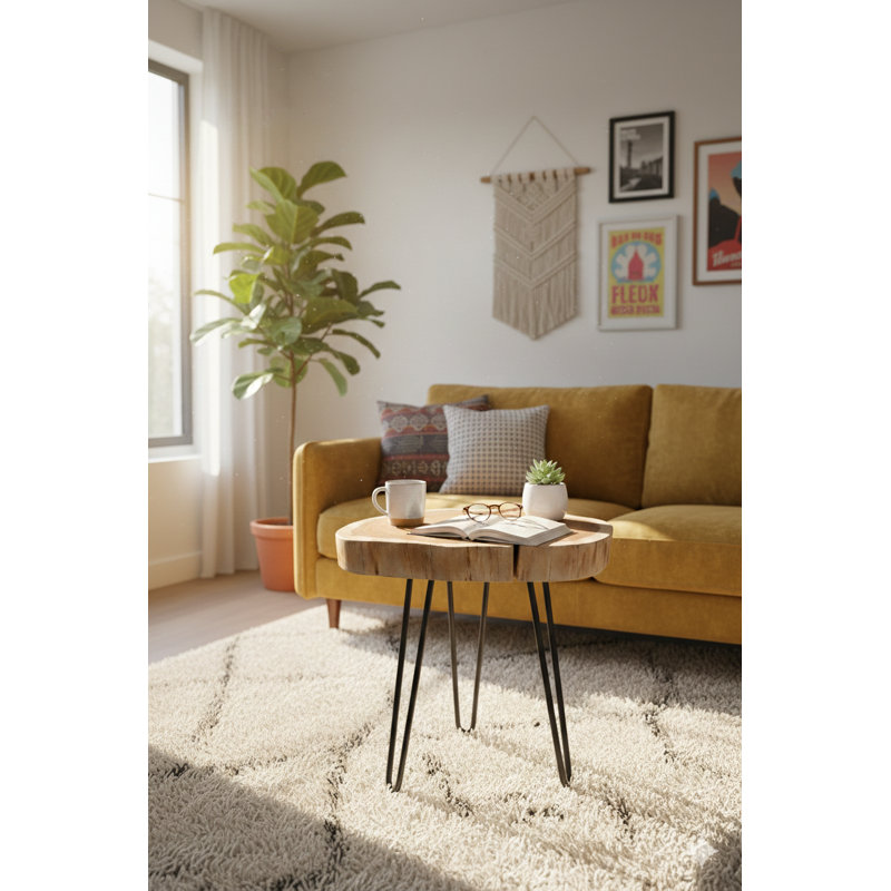 Table d'appoint Foxley avec pattes en métal