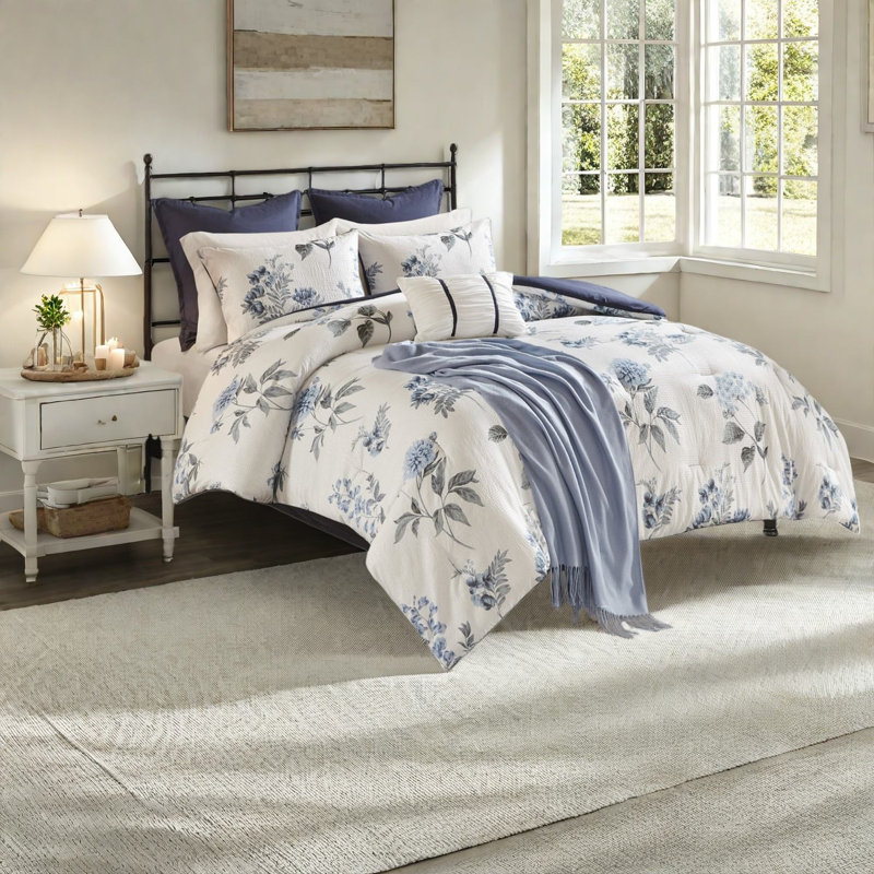 Ensembles de literie de style campagnard, édredon en microfibre à motif floral pour la maison