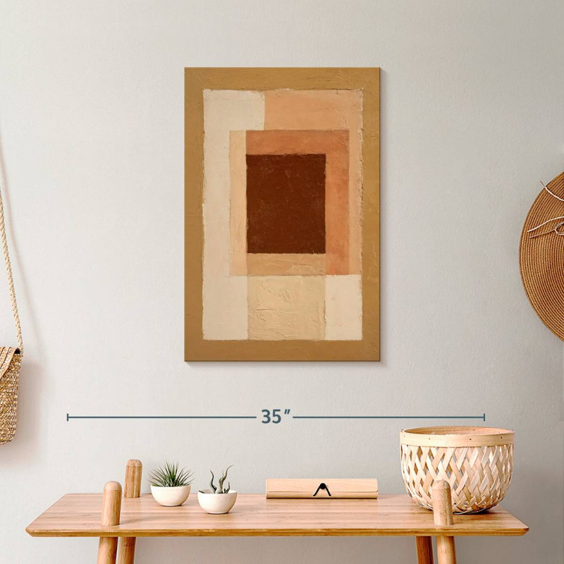 Earthy Nested Rectangles Dominguez, 24" H x 16" W