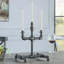 Porte-bougie gris sable