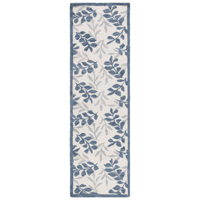 Jalayiah Hand Tufted Wool/Cotton Rug in Ivory/Gray