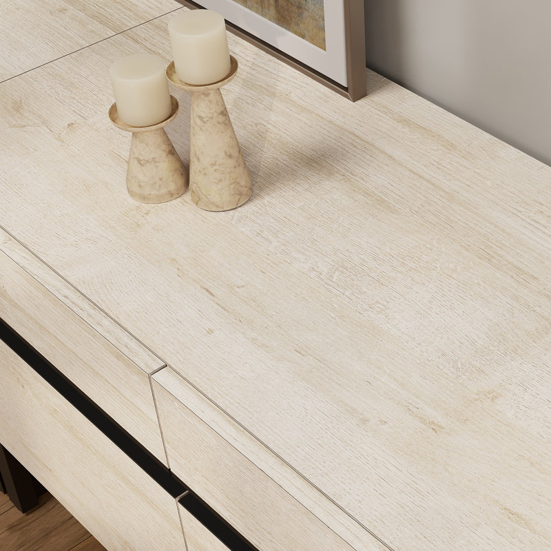 Crédence de rangement l 70,9 po Aadam, Beige