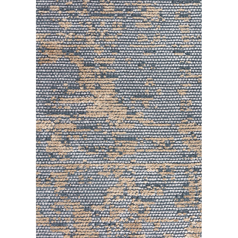 Rapture Abstract Area Rug in Gray, Rectangle 6'7" x 8'3"