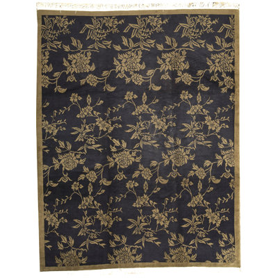 Tibetan Hand Woven Wool Floral Area Rug