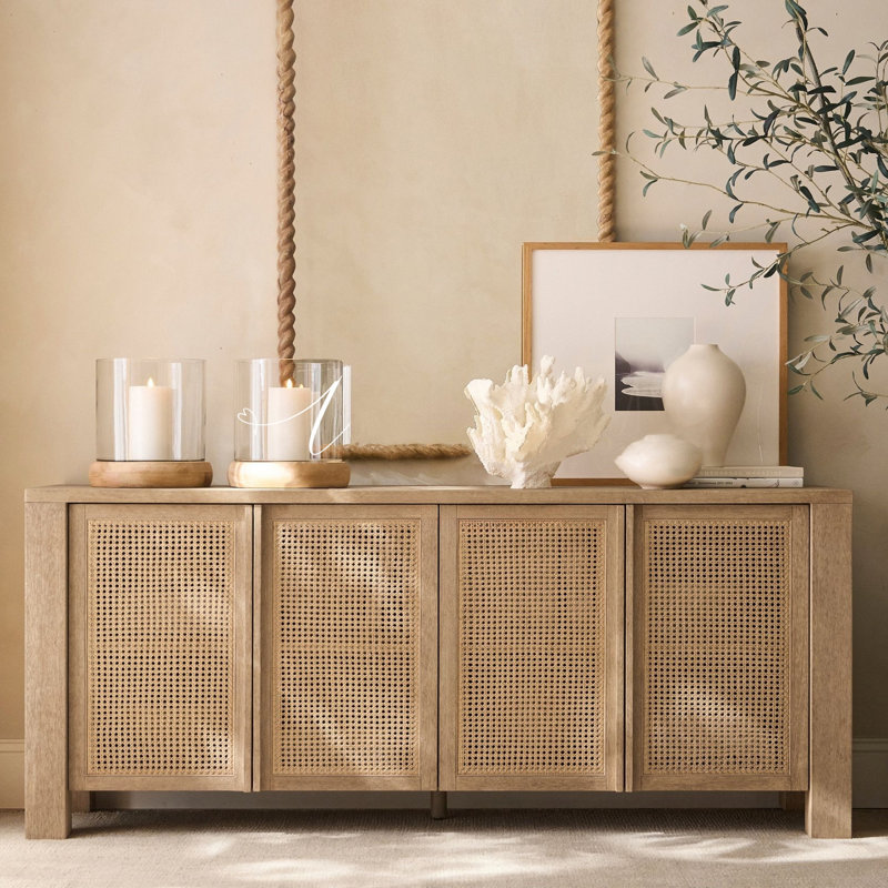 Buffet simple de grande capacité, 33.46" H x 59.06" W x 15.75" D