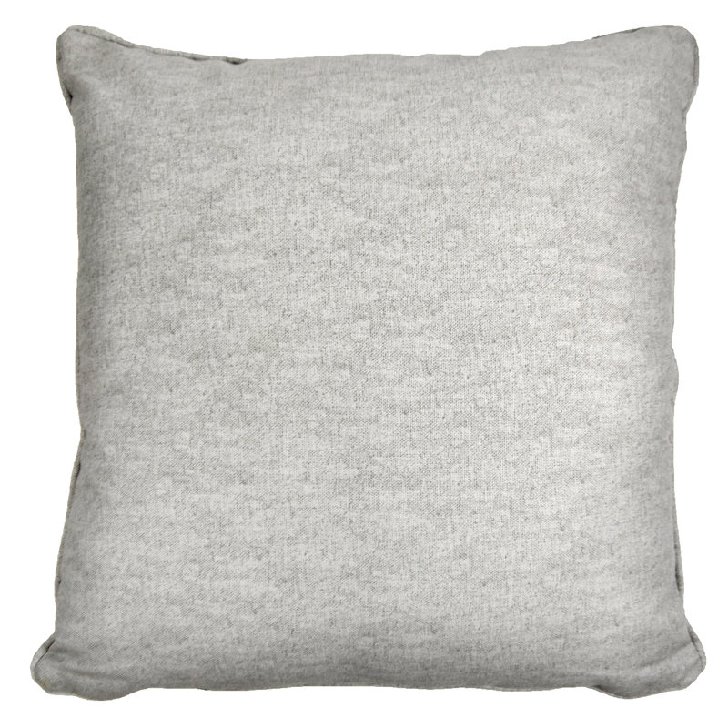 Square Throw Pillow Cover, Silver