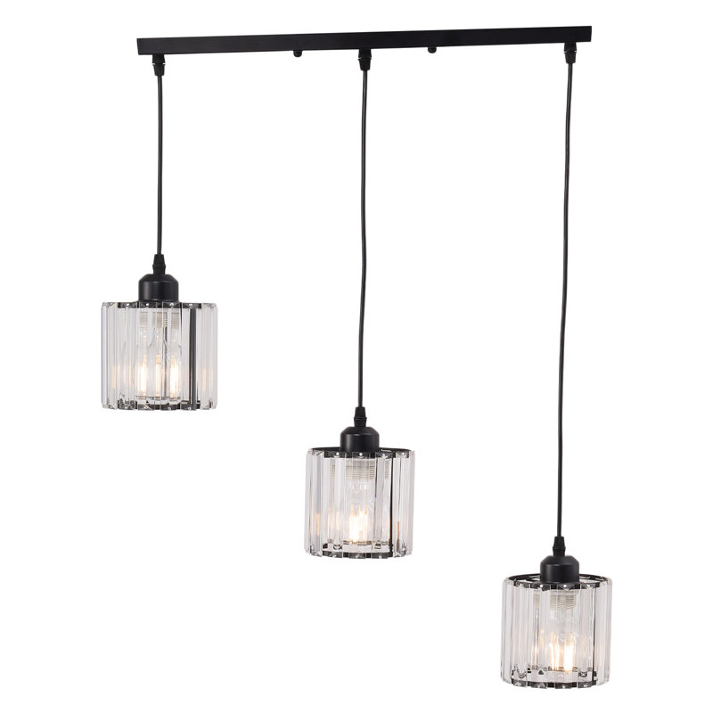 3 - Light Pendant, Black, Matte Black