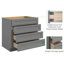 Armoire de base standard Shaker de l 36 po x P 24,5 po x 34,5 po préinstallée en gris Shaker de Homeibro-66548918-66548904