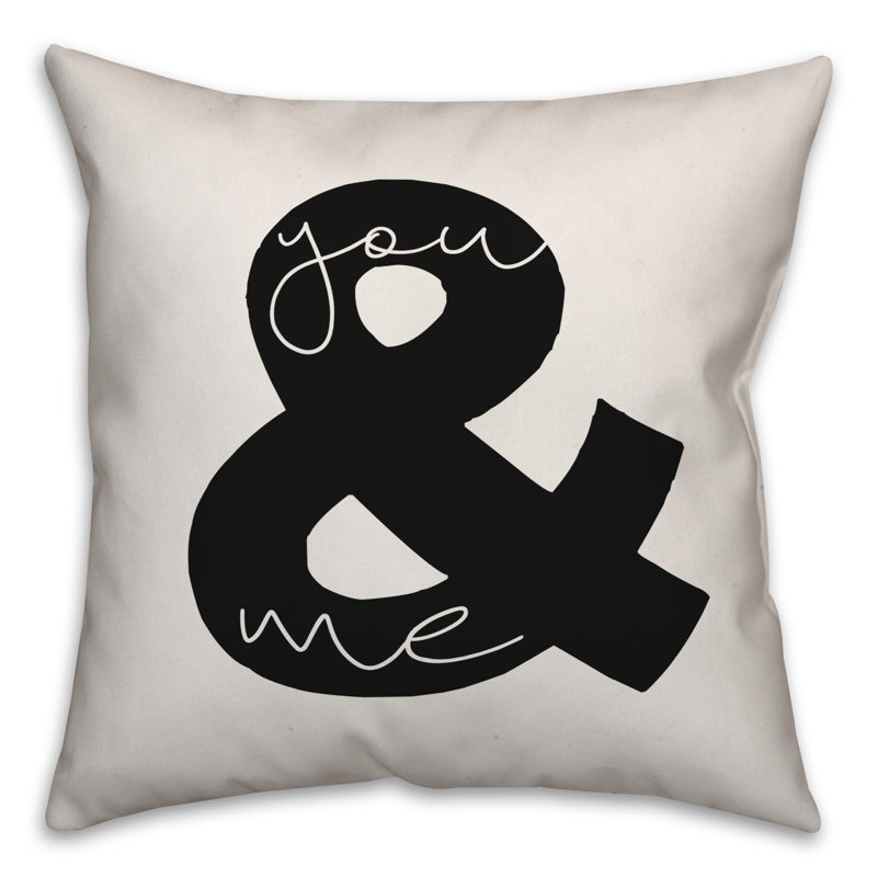  Coussin You and Me, H 16 po x l 16 po