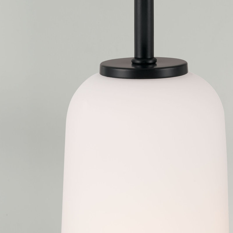 Luminaire suspendu 1 lumière Lawson, Noir mat