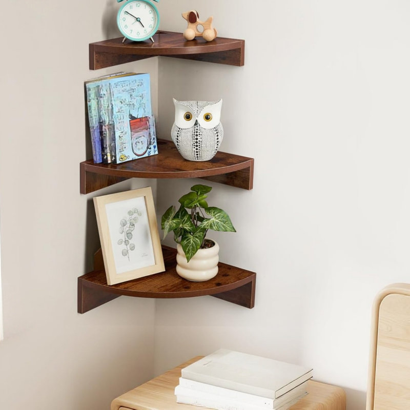 Solid Wood Corner Shelf