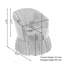 Fauteuil club pivotant rembourré Badri-481095184