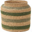Seagrass Natural Stripe Round Basket-110455276