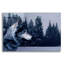 «Gray Wolf Portrait» par Ron Parker, art mural en verre acrylique-1440692593