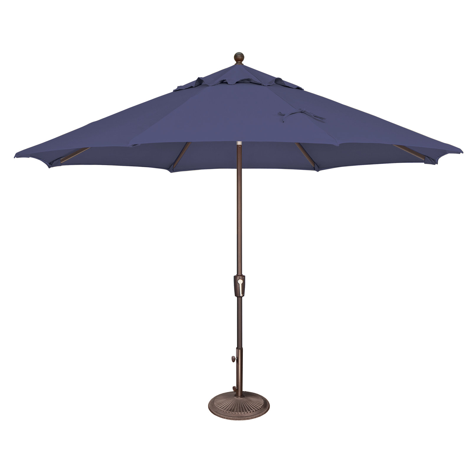Launceston 132'' Outdoor Umbrella, Blue Sky, Bronze