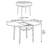 Everett Adjustable Round Dining Table-1987253029-1987253025