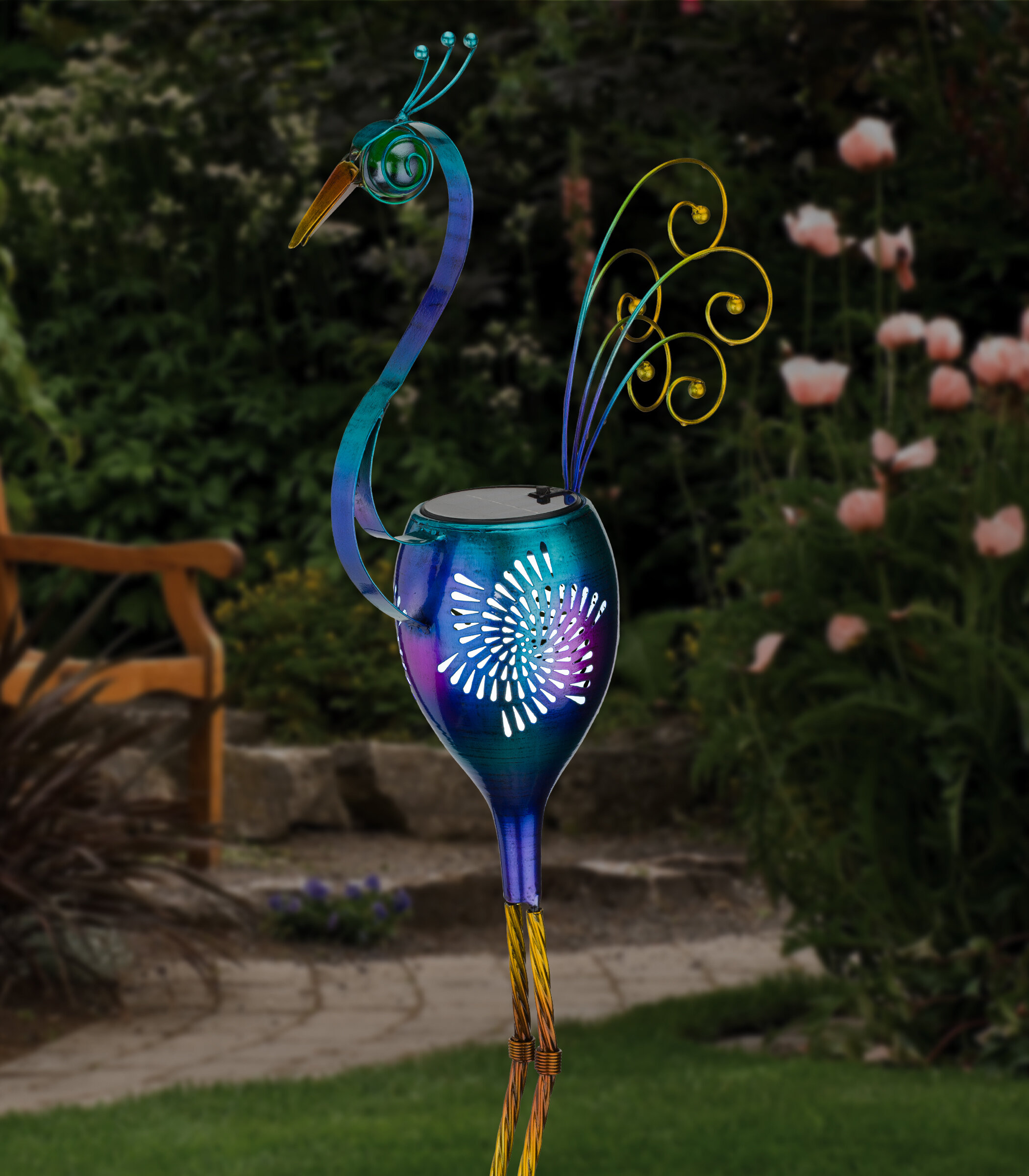 Regal Art & Gift 19-inch Peacock Wind Spinner