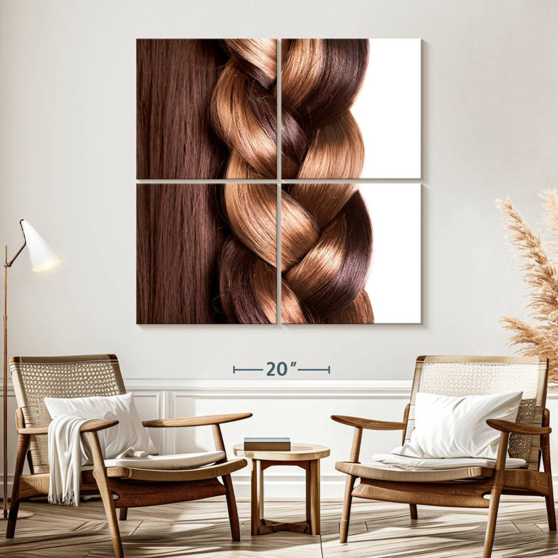 Hair Braid, 57" H x 57" W