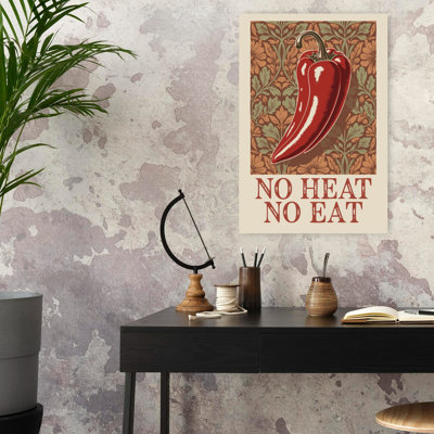 No Heat No Eat Chili by Andreas Magnusson - Wrapped Canvas Print