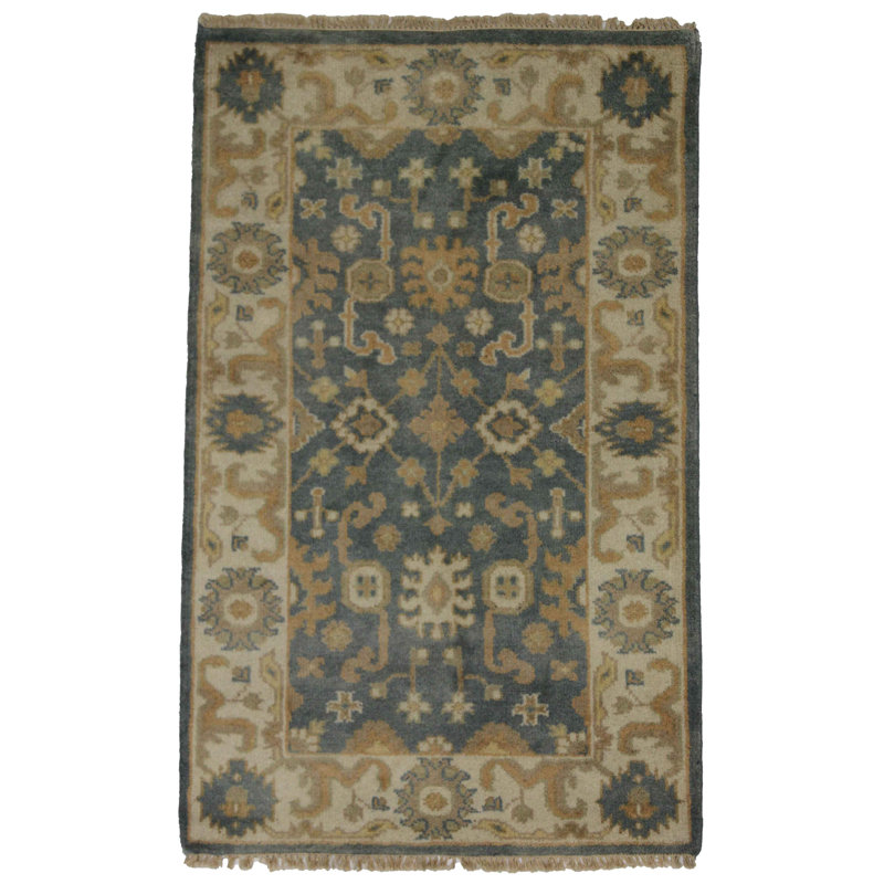 Piccarda Oriental Area Rug in Blue