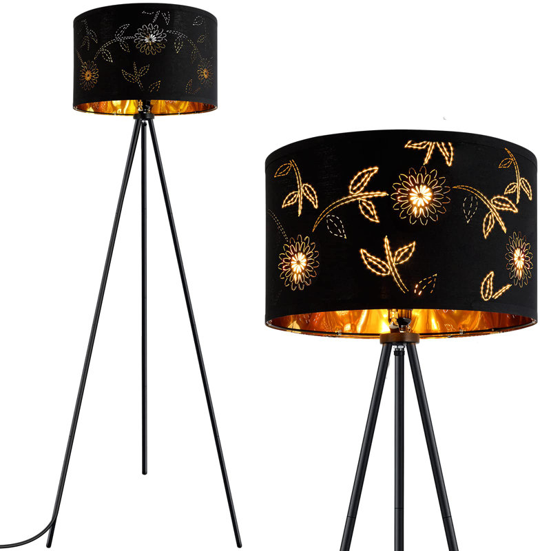 Demariya 59.02'' Matte Tripod Floor Lamp