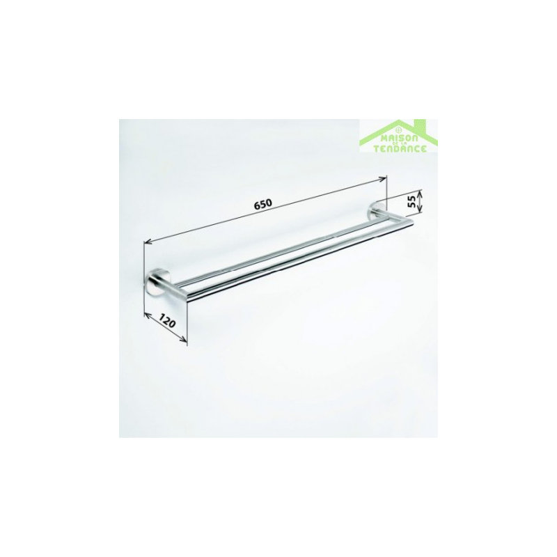 2 Wall Towel Rail