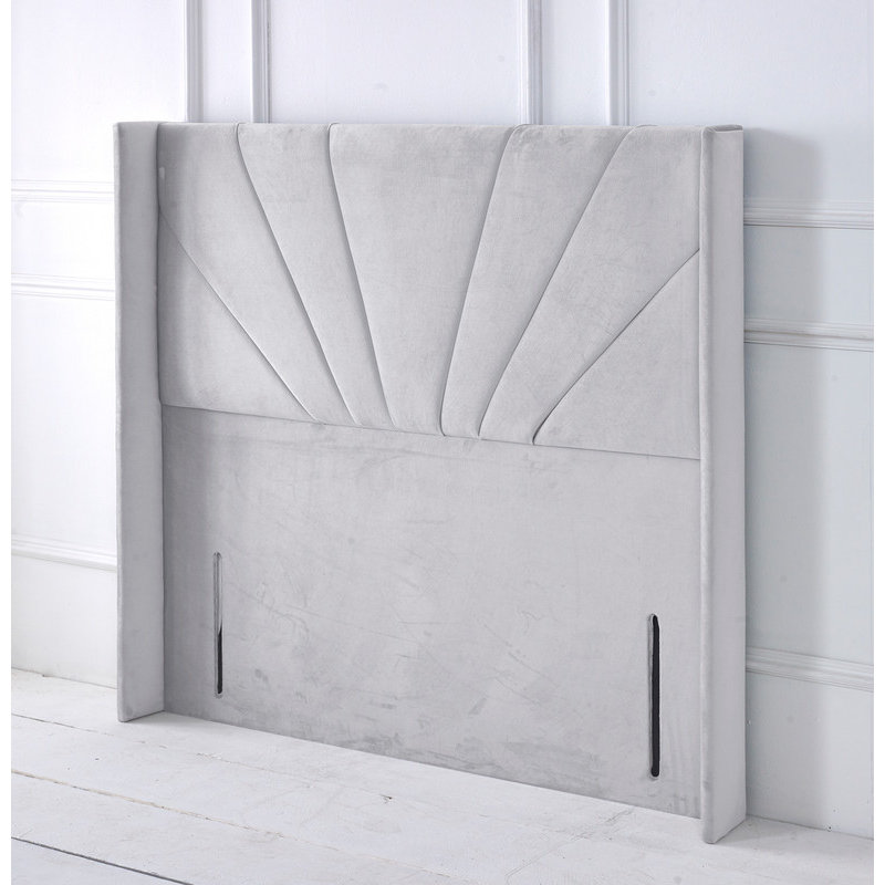 Upholstered Headboard, Silver, Double (4'6)