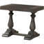 Transitional Wood End Table in Dove Grey, Living Room Solid Wood Sofa Side Table