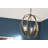 Winslow 3-Light Natural Brass Globe Chandelier with Clear Seeded Glass Shades