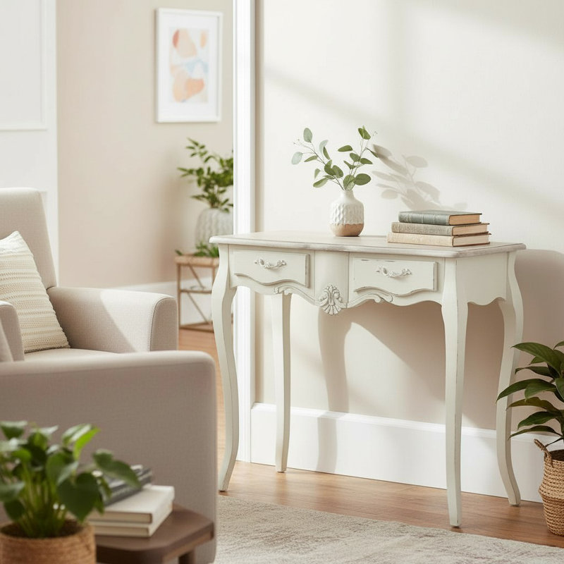 90cm Solid Wood Console Table
