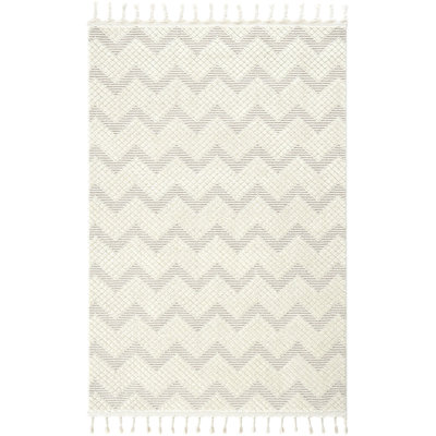 Renlie Chevron and Geometric Indoor / Outdoor Area Rug