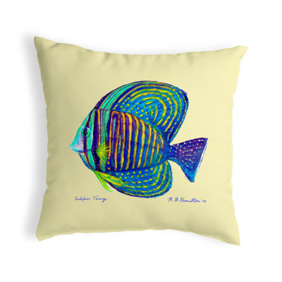 Sailfin Tang Indoor/Outdoor Throw Pillow