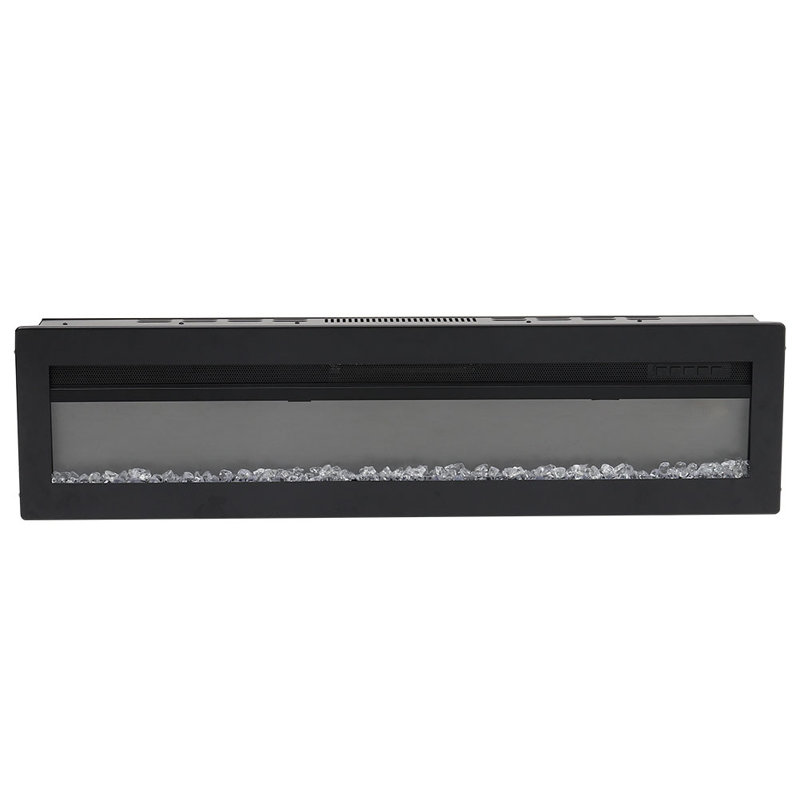 Wyndham Electric Inset Fire, Black, 32.7cm H x 152.4cm W x 14.6cm D
