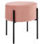 Repose-pieds rond standard en velours de 19,5 po Lisbon-996593676