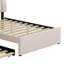 Lit plateforme tapissier avec lit gigogne-1088558285