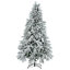7.5FT Pre-Lit Spruce Snow Flocked Christmas Tree-264545834