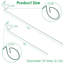 10Pcs Support de plante Stakes Garden Flower